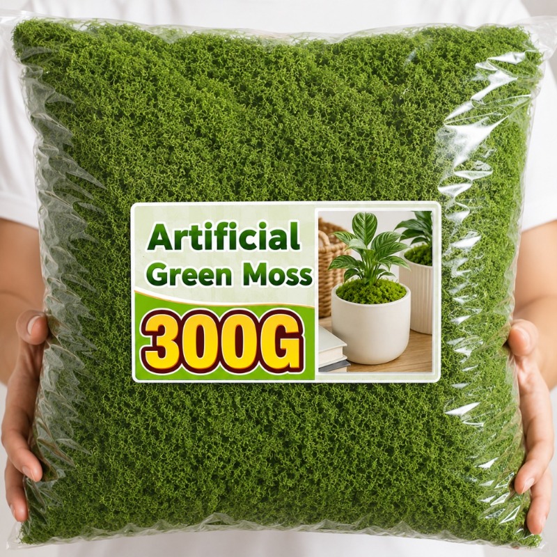 Sphagnum Moss Dry - Sztuczny zielony mech, mech imitujący do